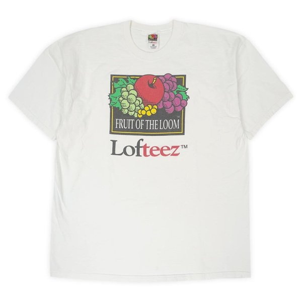 画像1: 90-00's FRUIT OF THE LOOM Lofteez ロゴプリントTシャツ "USA COMPORNENTS" (1)