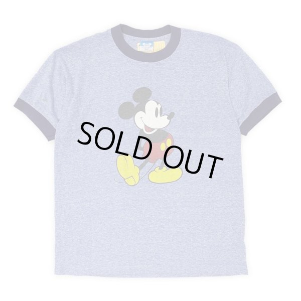 画像1: 80's Disney リンガーTシャツ "Mickey Mouse / MADE IN USA" (1)