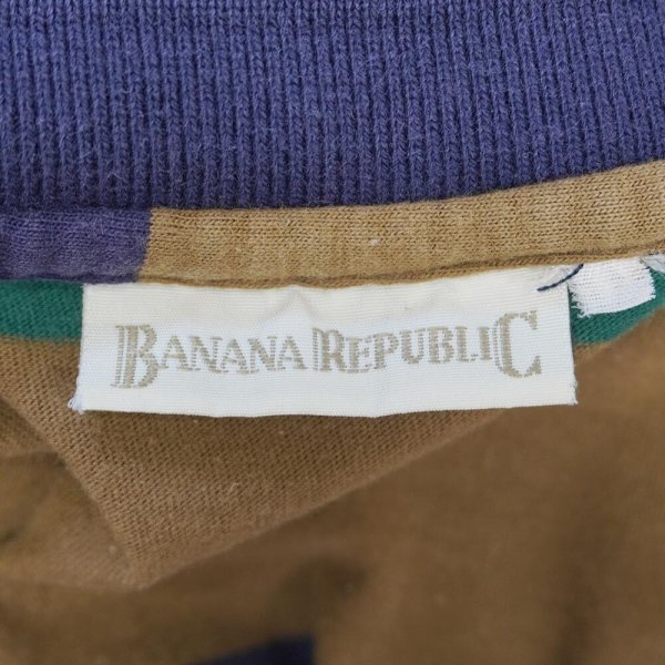 画像2: 90's Banana Republic マルチボーダーTシャツ (2)
