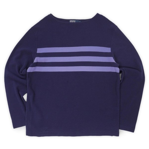 画像1: 90's Polo Ralph Lauren ボートネック カットソー (1)