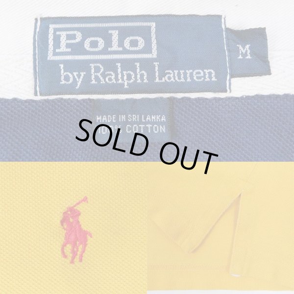 画像2: 90's Polo Ralph Lauren ラガーシャツ “NAVY × YELLOW” (2)