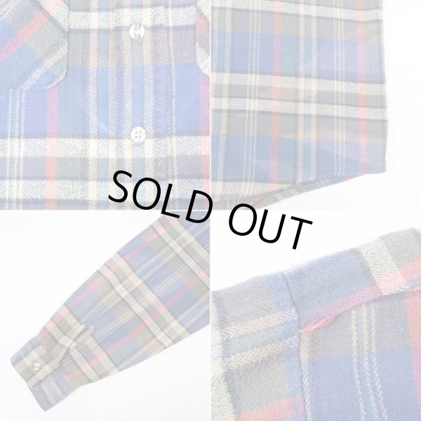 画像4: 90's FIVE BROTHER ヘリンボーン織り ヘビーネルシャツ "2XL" (4)