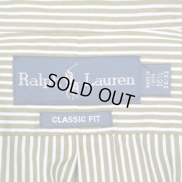 画像2: 90's Polo Ralph Lauren ストライプ柄 ボタンダウンシャツ “CLASSIC FIT” (2)