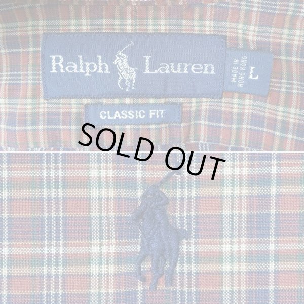 画像2: 00's Polo Ralph Lauren チェック柄 ボタンダウンシャツ "CLASSIC FIT / DEADSTOCK" (2)