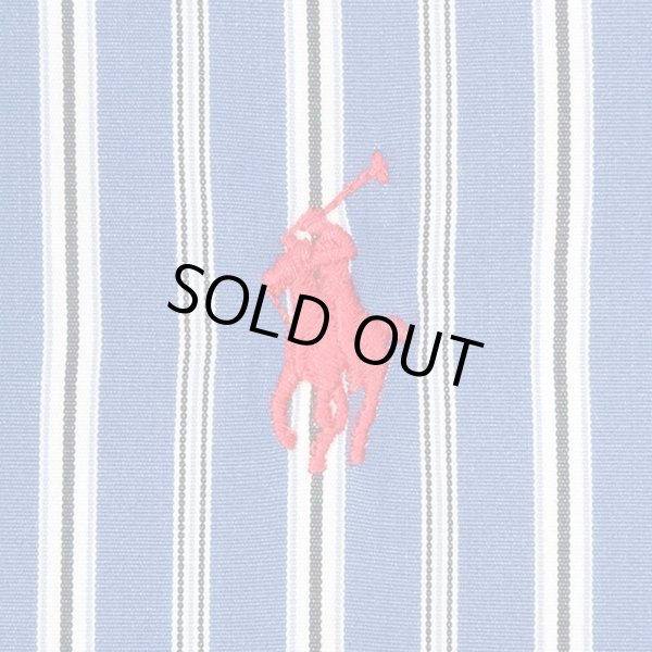 画像4: 00's Polo Ralph Lauren マルチストライプ柄 ボタンダウンシャツ "CUSTOM FIT" (4)