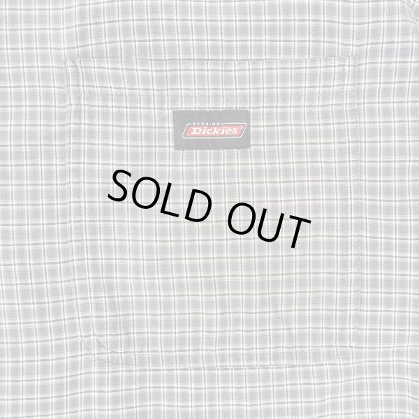 画像4: 90's Dickies S/S オープンカラーシャツ "CHACOAL Plaid" (4)