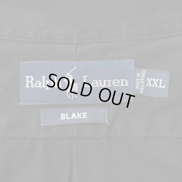 画像2: 90's Polo Ralph Lauren ボタンダウンシャツ "BLACK / BLAKE" (2)