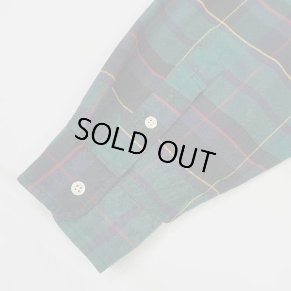 画像5: 90's Polo Ralph Lauren ボタンダウンシャツ "BIG SHIRT / Green Plaid" (5)