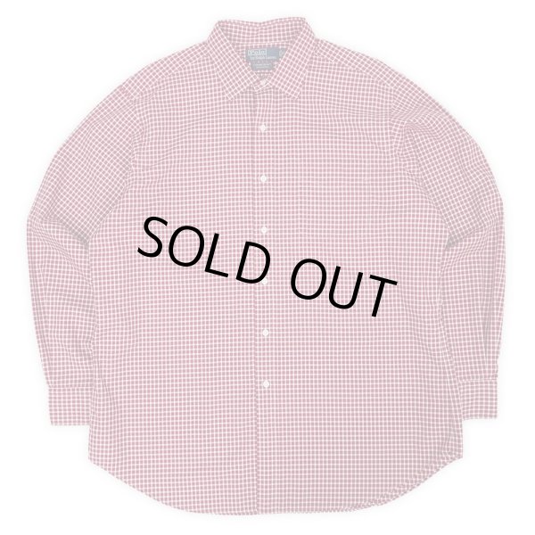 画像1: 90's Polo Ralph Lauren レギュラーカラーシャツ "CURHAM SPORT / Red Gingham Plaid" (1)