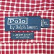 画像2: 90's Polo Ralph Lauren レギュラーカラーシャツ "CURHAM SPORT / Red Gingham Plaid" (2)