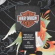 画像2: 00's HARLEY-DAVIDSON S/S 総柄レーヨンシャツ "MADE IN USA / BLACK" (2)