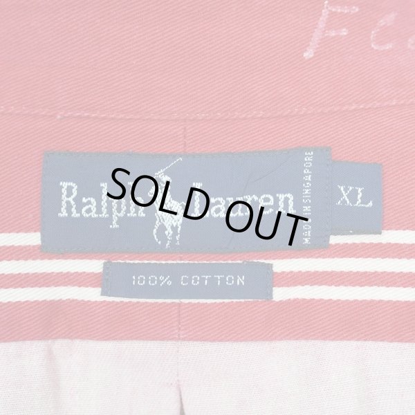 画像2: Early 90's Polo Ralph Lauren マルチストライプ柄 ボタンダウンシャツ (2)