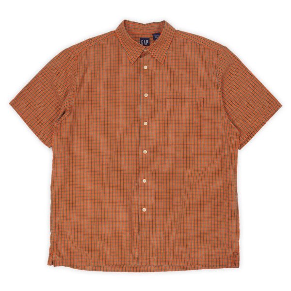 画像1: Early 00's OLD GAP S/S レギュラーカラーシャツ (1)