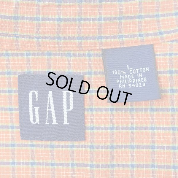 画像2: Early 00's OLD GAP S/S レギュラーカラーシャツ (2)