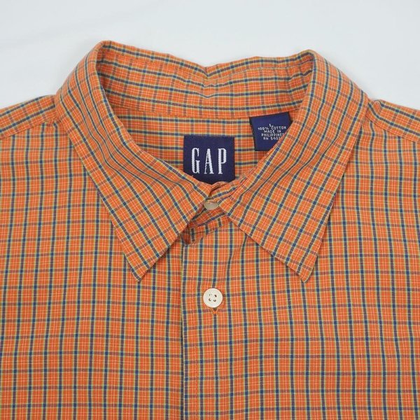 画像3: Early 00's OLD GAP S/S レギュラーカラーシャツ (3)