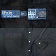 画像3: 90's Polo Ralph Lauren HBT織り L/S シャツ "BLACK" (3)