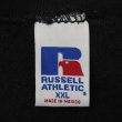 画像2: 90-00's RUSSELL 前V ブランクスウェット "BLACK / sizeXXL" (2)