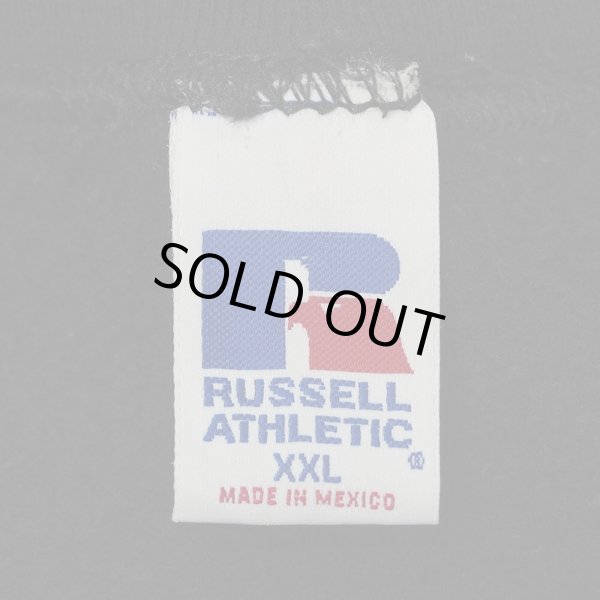 画像2: 90-00's RUSSELL 前V ブランクスウェット "BLACK / sizeXXL" (2)