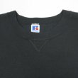 画像4: 90's RUSSELL 前V ブランクスウェット "MADE IN USA / BLACK" (4)