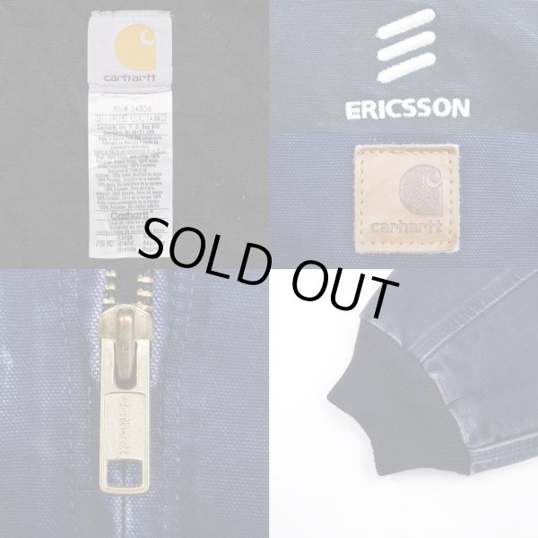 画像3: 00's Carhartt アクティブジャケット "企業ロゴ刺繍" (3)