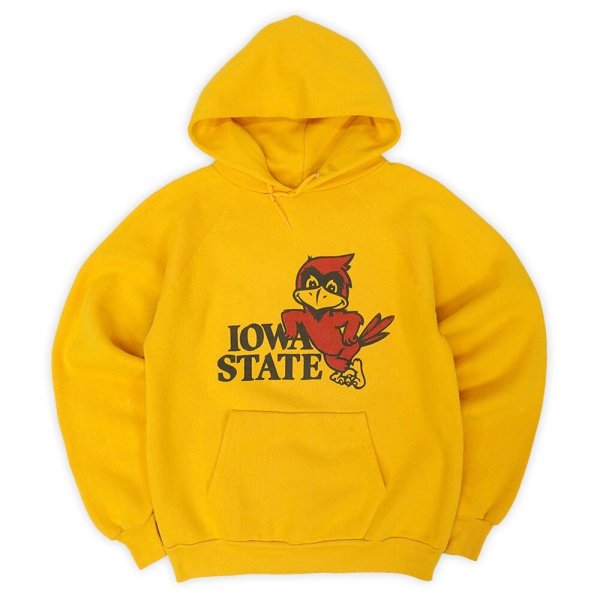 画像1: Early 80's DISCUS カレッジプリント スウェットパーカー "IOWA STATE / MADE IN USA" (1)