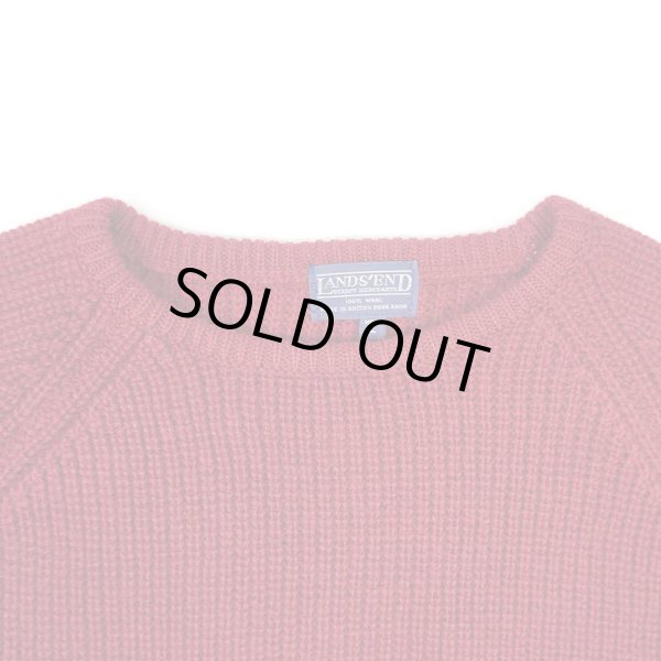 画像3: 80's LANDS' END ローゲージ ウールニット (3)