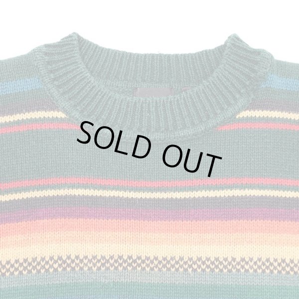 画像3: 90's STRUCTURE ネイティブボーダー柄 コットンニット (3)