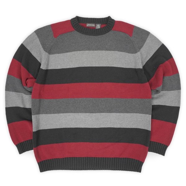 画像1: 00's ST JOHN'S BAY ワイドボーダー柄 コットンニット (1)