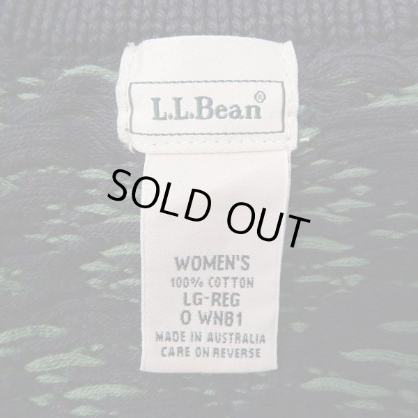 画像2: 90-00's L.L.bean コットンニット カーディガン (2)