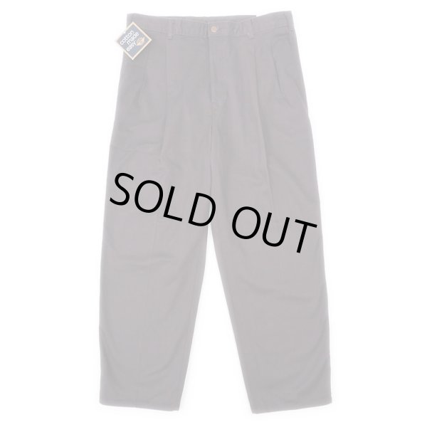 画像2: 90's DOCKERS 2タック チノトラウザー "BROWN / DEADSTOCK" (2)