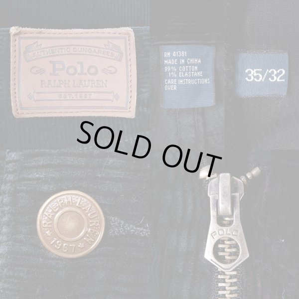 画像3: 90-00's Polo Ralph Lauren 太畝コーデュロイパンツ “BLACK” (3)