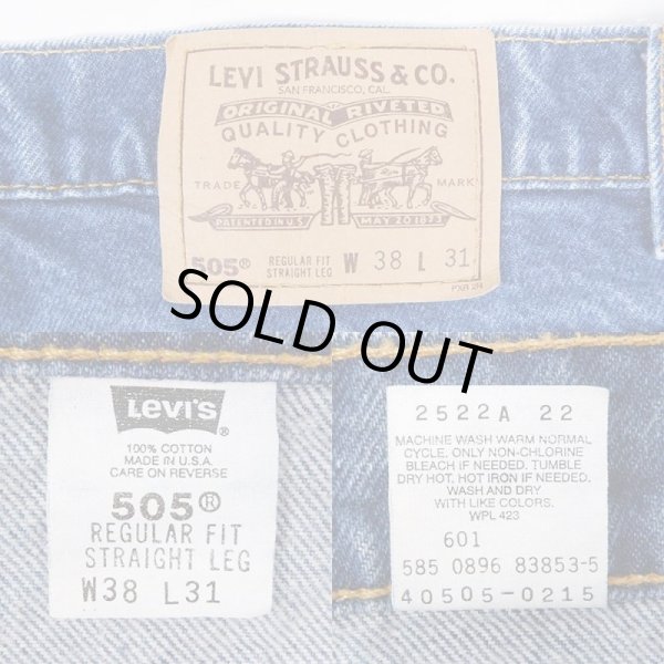 画像3: 90's Levi's 505 デニムパンツ “実寸W37 L30 / MADE IN USA” (3)