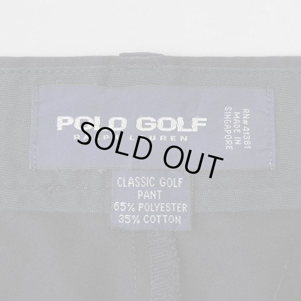 画像3: 90's Polo Ralph Lauren 2タック チノトラウザ― "Classic Golf Pant / BLACK" (3)
