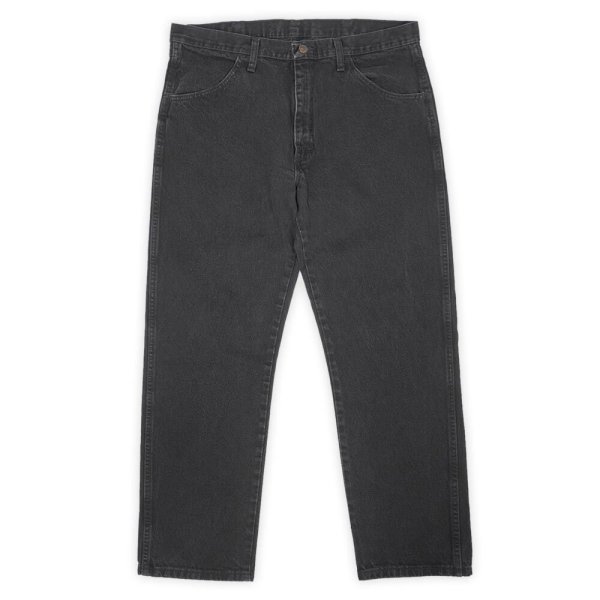 画像1: 00's RUSTLER ブラックデニムパンツ "W36 L29" (1)
