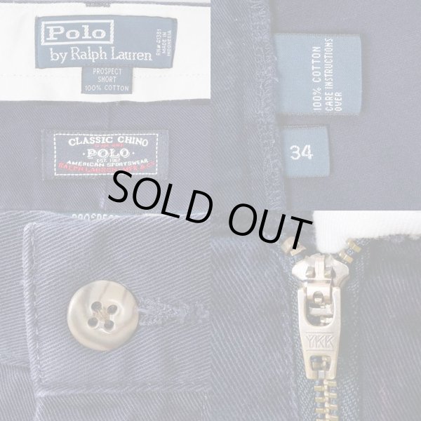 画像3: 90's Polo Ralph Lauren チノショーツ "PROSPECT SHORT / NAVY" (3)