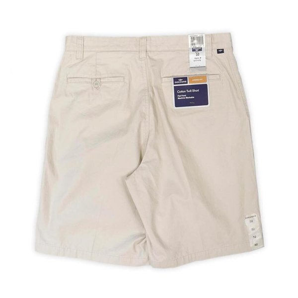 画像2: 00's DOCKERS ノータック チノショーツ "DEADSTOCK / OFF WHITE / W32" (2)