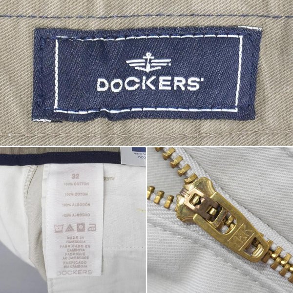 画像4: 00's DOCKERS ノータック チノショーツ "DEADSTOCK / OFF WHITE / W32" (4)