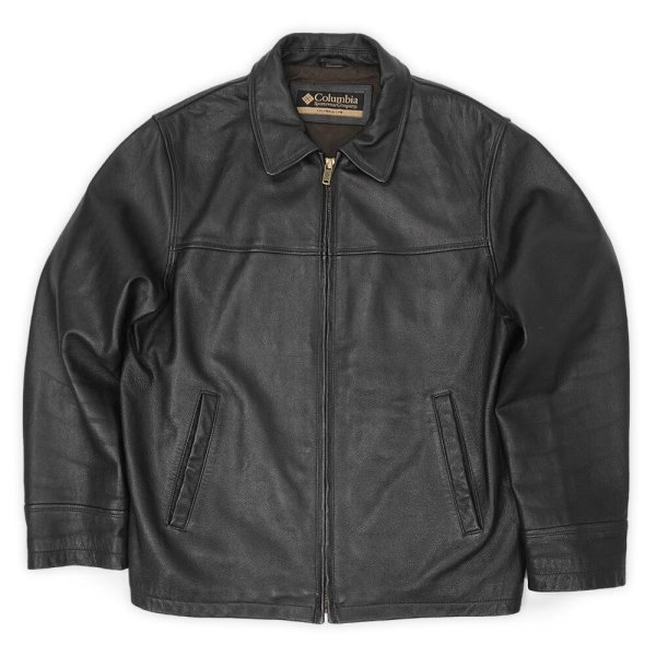 画像1: 00's Columbia レザースポーツジャケット (1)