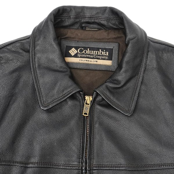画像4: 00's Columbia レザースポーツジャケット (4)