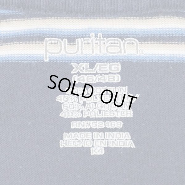 画像2: 00's Puritan マルチボーダー ポケットTシャツ (2)