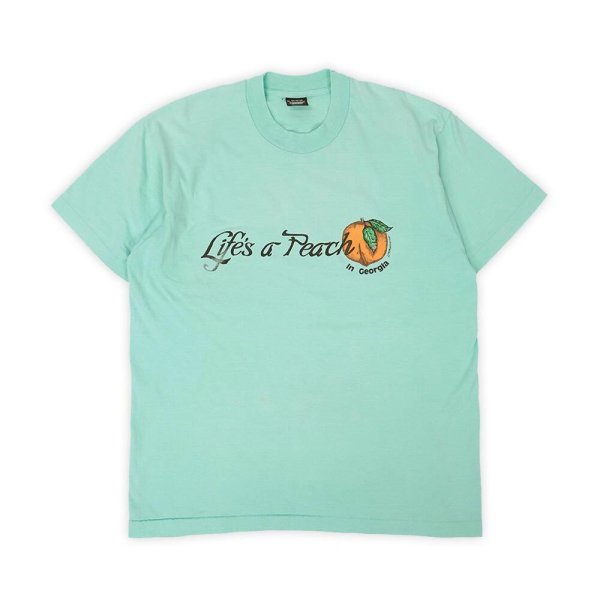 画像1: 80's Life's a Peach プリントTシャツ "MADE IN USA" (1)