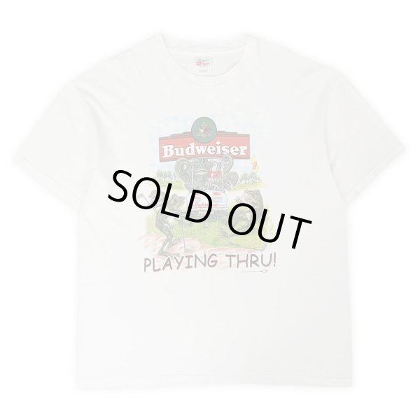 画像1: Late 90's Budweiser プリントTシャツ "PLAYING THRU!" (1)