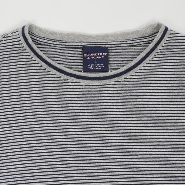 画像3: 90-00's ROUNDTREE & YORKE マルチボーダーTシャツ (3)
