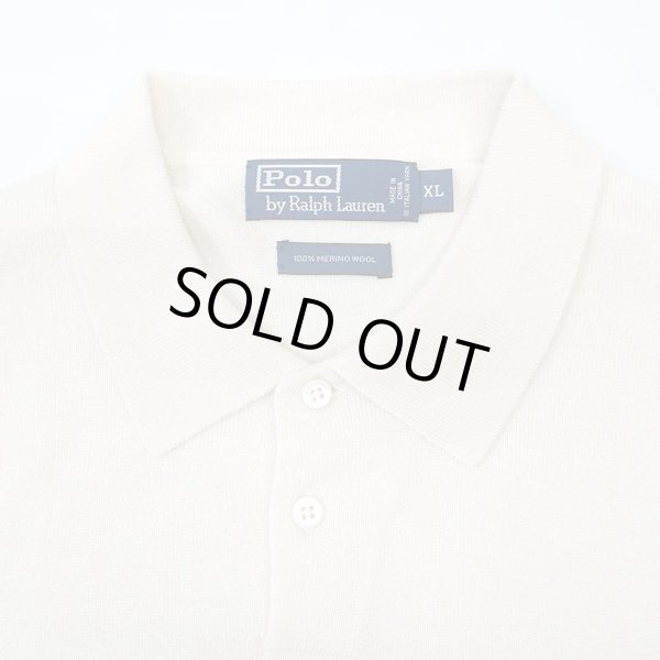 画像3: 90's Polo Ralph Lauren メリノウール ニットポロ (3)