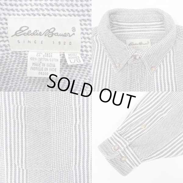画像3: 90's Eddie Bauer ヘビーコットン ボタンダウンシャツ (3)