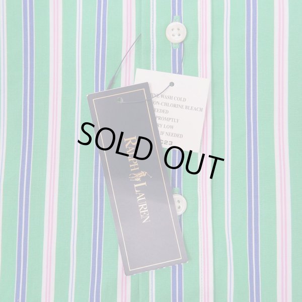 画像3: 00's Polo Ralph Lauren マルチストライプ柄 ボタンダウンシャツ "CLASSIC FIT / DEADSTOCK" (3)