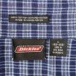 画像2: 90's Dickies S/S オープンカラーシャツ "NAVY Plaid" (2)