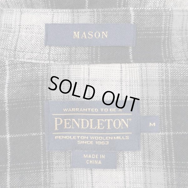 画像2: 00's PENDLETON オンブレチェック柄 ボタンダウンシャツ (2)