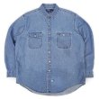 画像1: Early 90's Polo Ralph Lauren デニムワークシャツ (1)
