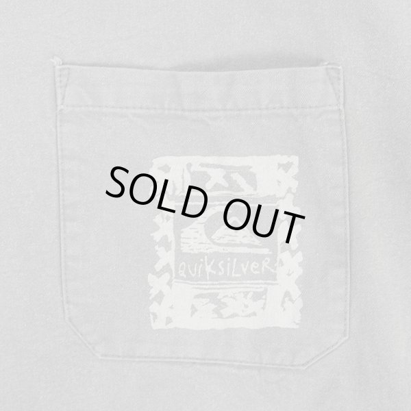 画像4: 90's Quiksilver ハーフジップ コットンプルオーバー "MADE IN USA" (4)